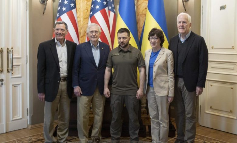 republican-senators-visit-ukraine-on-the-eve-of-aid-package-to-be-voted-on-in-the-us